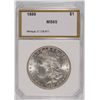 Image 1 : 1889 MORGAN SILVER DOLLAR, PCI MS-65  BLAST WHITE