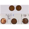Image 1 : (5) LINCOLN CENTS (09 VDB, 10-S, 12-S, 22-D, 55-S)