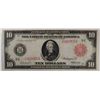 Image 1 : 1914 $10.00 RED SEAL FEDERAL RESERVE NOTE, FR. 896-B RICHMOND, XF/AU RARE!!