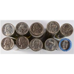 GEM BU JEFF NICKEL ROLLS, 1953,53-D,55-D, 56-D, 57, 58, 59-D, 61, 62-D, 74-D
