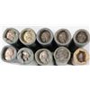 Image 2 : GEM BU ORIGINAL SHOTGUN WRAPPED NICKLE ROLLS: 7-1961-D, 2-1967-P, 1-68-D,