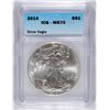 Image 1 : 2014 AMERICAN SILVER EAGLE, ICG MS-70!   PREFECT!