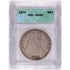 Image 1 : 1872 SEATED DOLLAR ICG AU 50 ORIGINAL