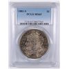 Image 1 : 1881-S MORGAN SILVER DOLLAR, PCGS MS-65  WILD COLORS  LOOK!