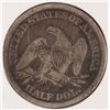 Image 2 : 1842 SEATED LIBERTY HALF DOLLAR VG