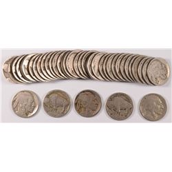 ROLL OF "D" MINT MARK BUFFALO NICKEL NO DATES