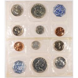 1957 AND 1960 U.S. PROOF SETS (NO YELLOW ENV.)