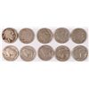 Image 1 : 10 - NICKEL LOT (9 - FULL DATE BUFFALO & 1 - V NICKEL)