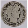 Image 1 : 1915 BARBER HALF DOLLAR VG