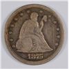 Image 1 : 1875-S 20c CENT PIECE, F/VF NICE!