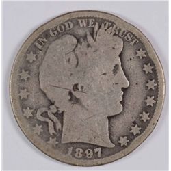 1897-O BARBER HALF DOLLAR GOOD