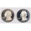 Image 1 : 1992-S & 1997-S SILVER PROOF WASHINGTON QUARTERS GEM PROOFS