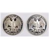 Image 2 : 1992-S & 1997-S SILVER PROOF WASHINGTON QUARTERS GEM PROOFS