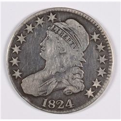 1824 BUST HALF DOLLAR F/VF