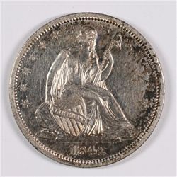 1842 SEATED HALF DOLLAR MS-63