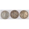 Image 1 : 1916 (P, D, S) WALKING LIBERTY HALF DOLLARS