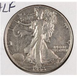 1938-D WALKING LIBERTY HALF DOLLAR G/VG