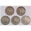 Image 2 : (5) WALKING LIBERTY HALF DOLLARS (16, 16-D, 16-S, 17, 17-D)