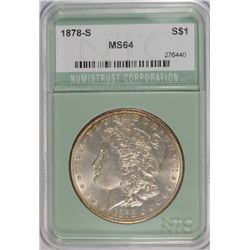1878-S MORGAN DOLLAR NTC MS-64