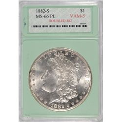 1882-S MORGAN DOLLAR MS-66 PL