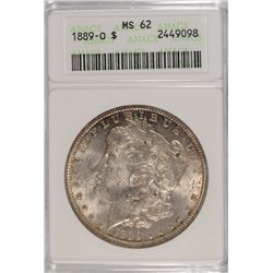 1889-O MORGAN DOLLAR ANACS MS-62