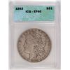 Image 1 : 1893 MORGAN DOLLAR ICG EF-40