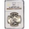 Image 1 : 1923 PEACE DOLLAR NGC MS-62