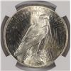 Image 3 : 1923 PEACE DOLLAR NGC MS-62