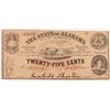 Image 1 : 1863 TWENTY FIVE CENT STATE OF ALABAMA