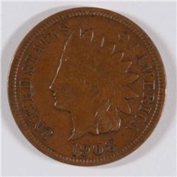 1908-S INDIAN HEAD CENT, XF  KEY DATE!
