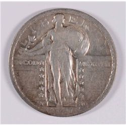 1921 STANDING LIBERTY QUARTER, VF, KEY DATE