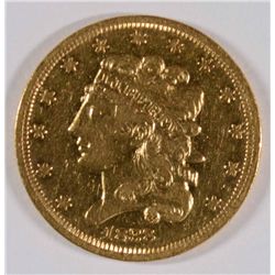 1838 $5 CLASSIC HEAD GOLD XF-45 CLOSE TO AU