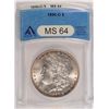 Image 1 : 1890-O MORGAN SILVER DOLLAR, ANACS MS-64