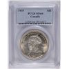 Image 1 : 1935 CANADIAN DOLLAR, PCGS MS-64 WHITE GEM