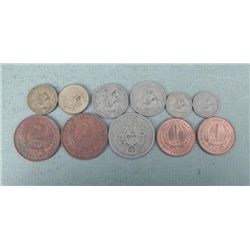 11 Carribean Territory Coins 1955-65 Some UNC