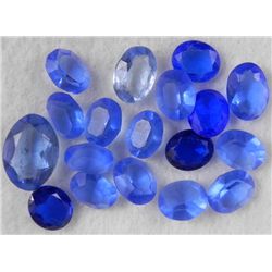 18 Sapphire Gemstones Gems 18 mm Oval, Emerald Cut