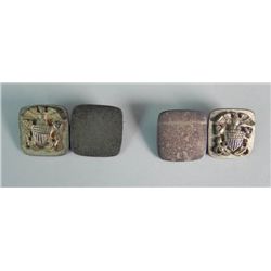 WWII US Navy Sterling Silver Cuff Links