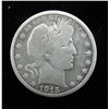 Image 1 : 1915-D Barber Silver Half Dollar