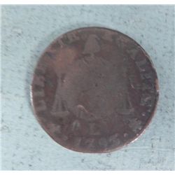 1793-L Bayonne Mint Revolution France 1-Sol Yr