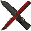 Image 1 : Z-Slayer Zombie Red Skull Survival Knife w/ Sheath