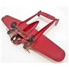 Image 3 : C. 1940S PRESSED STEEL AIRPLANE TOY WITH DOUBLE TAILS