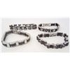 Image 2 : LOT OF 4 MENS STAINLESS STEEL BRACELETS