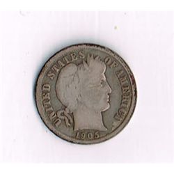 1905-S Barber Dime