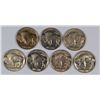 Image 2 : 7 DIFFERENT AU-UNC BUFFALO NICKELS