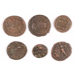 6 DIFFERENT HIGH GRADE ROMAN ANCIENT BRONZE, UNATTRIBUTED