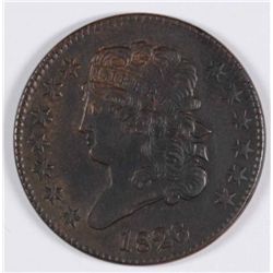 1826 1/2 CENT COHEN 1 AU-55 SHARP STRIKE