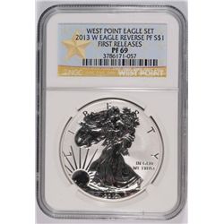 2013-W REVERSE PROOF SILVER EAGLE NGC PF-69 FIRST RELEASE