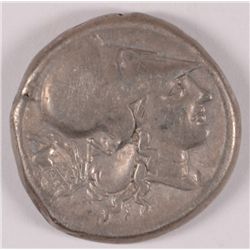 ANCIENT GREEK 300 - 350 BC CORINTH SILVER PEGASUS REV. NICE VF