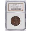 Image 1 : 1837/57 HARD TIMES TOKEN MILLIONS FOR DEFENSE NGC MS-61 BN