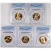 Image 1 : (5) 2003-D SACAGEWEA DOLLARS PCGS MS-66